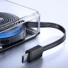 Joyroom JR-PR1 10000mAh 22.5W Powerbank mit integriertem ausziehbarem USB-C-Kabel Schwarz