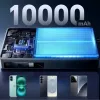 Joyroom JR-PR1 10000mAh 22.5W Powerbank mit integriertem ausziehbarem USB-C-Kabel Schwarz