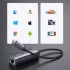 UGREEN USB-C auf RJ45 Gigabit Ethernet Adapter (Grau) - 40322 CM483
