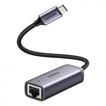 UGREEN USB-C auf RJ45 Gigabit Ethernet Adapter (Grau) - 40322 CM483