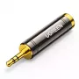 UGREEN 3.5mm auf 6.35mm Audio-Adapter (Stecker auf Buchse) Grau AV168