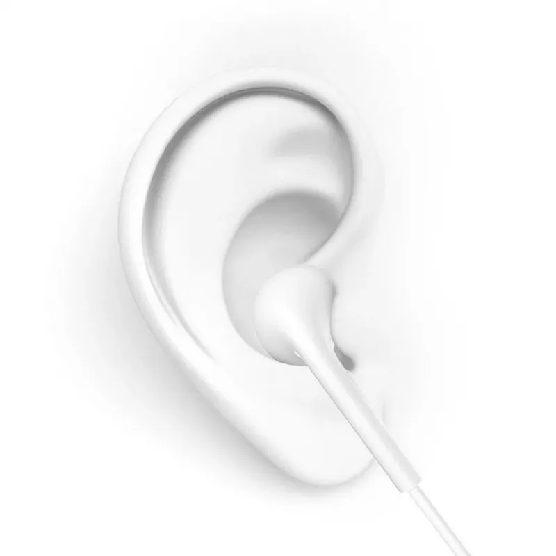 Dudao X10S In-Ear Kabelgebundene Kopfhörer mit Mikrofon, 3,5 mm Klinke, 1,2 m Kabel, Weiß