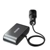 Dudao Auto-Ladegerät 2x USB / 3x Zigarettenanzünder-Splitter Schwarz (R1Pro black)