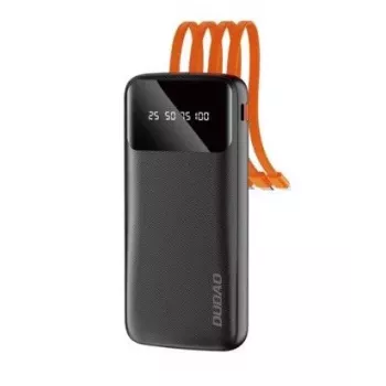 DUDAO K6Pro Powerbank 10000mAh 10W 4 Kabel Weiß