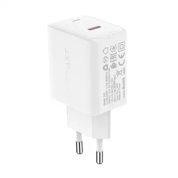 ACEFAST GaN USB-C Ladegerät 30W PD QC 3.0 AFC FCP Weiß (A21)