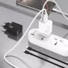 Dudao A26TCEU PD QC 25W GaN USB-A USB-C Netzteil mit USB-C Kabel Schwarz