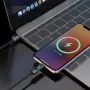 Dudao L7C USB-C auf USB-C 100W Kabel mit LED-Anzeige 1m - Schwarz