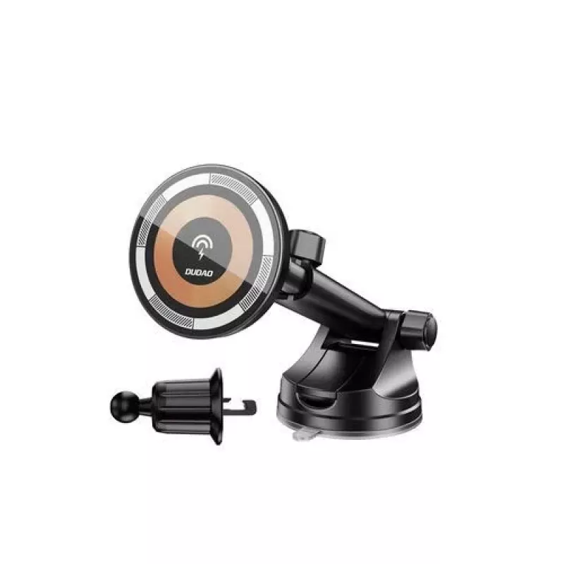 Dudao F12MAX+ Magnetischer kabelloser Auto-Ladehalter 15W mit MagSafe - Schwarz
