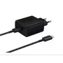 Samsung EP-TA845EBE + EP-DW767JBE 45W Reiseladegerät und USB-C auf USB-C Datenkabel Schwarz (OOB Bulk)