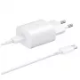 Samsung 25W Reiseladegerät + USB-C/USB-C Datenkabel Weiß (OOB Bulk)