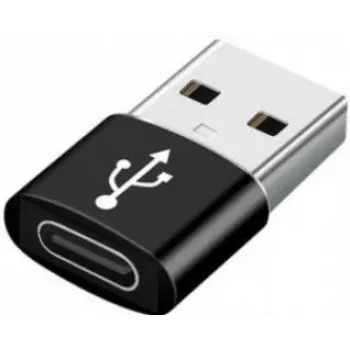 Gembird Cablexpert USB 2.0 Adapter USB-A Stecker auf USB-C Buchse Schwarz