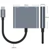 Tech-Protect V1 3in1 USB-C Hub Adapter - USB-A 3.0, USB-C PD 100W, HDMI 4K 30Hz - Grau