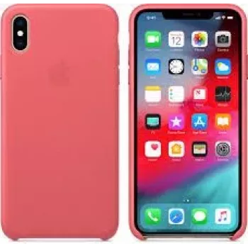 Apple iPhone XS Max Leder Case MTEX2ZM/A Pfingstrosa