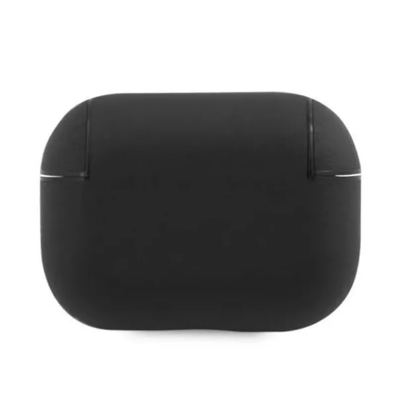 BMW AirPods Pro Hülle Echtes Leder Silber Logo Schwarz