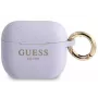 Guess Apple AirPods 3 Hülle Silikon Glitzer Lila