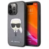 Karl Lagerfeld Apple iPhone 13 Pro Saffiano Karl Head Case Silber