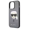 Karl Lagerfeld Apple iPhone 13 Pro Saffiano Karl Head Case Silber