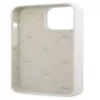 Lacoste Apple iPhone 13 Pro Liquid Silicone Allover Pattern Case Weiß
