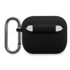 Lacoste Apple AirPods 3 Liquid Silicone Glossy Printing Logo Case Black