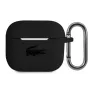 Lacoste Apple AirPods 3 Liquid Silicone Glossy Printing Logo Case Black