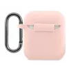 Lacoste Apple AirPods 1/2 Liquid Silicone Glossy Printing Logo Case Pink