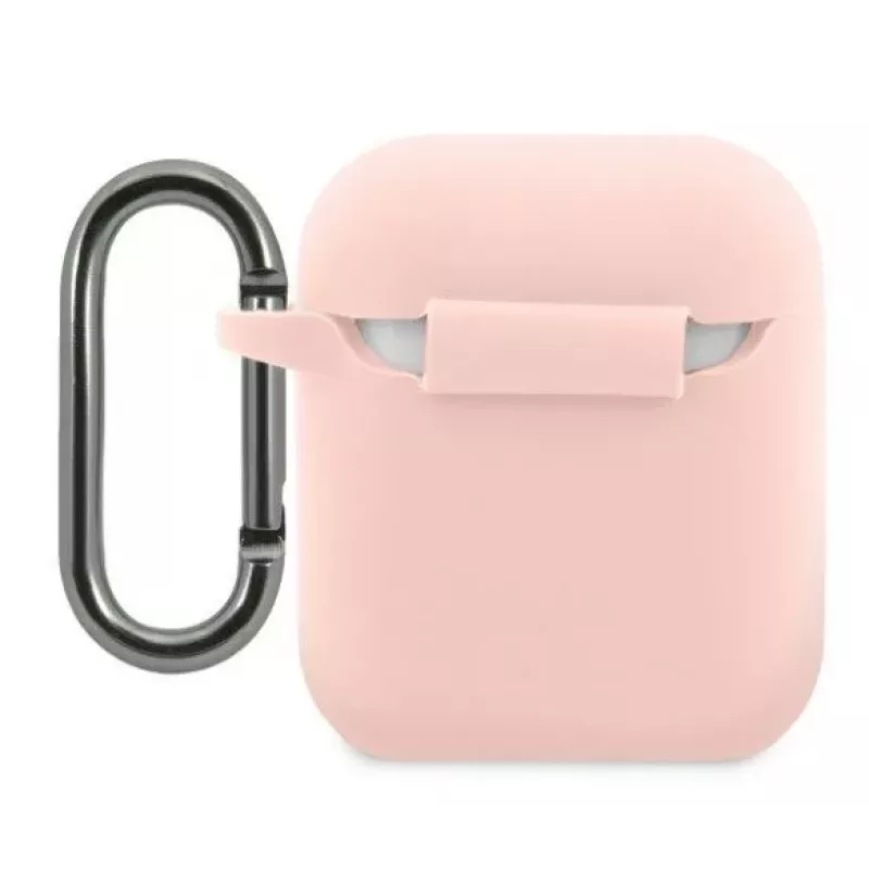 Lacoste Apple AirPods 1/2 Liquid Silicone Glossy Printing Logo Case Pink