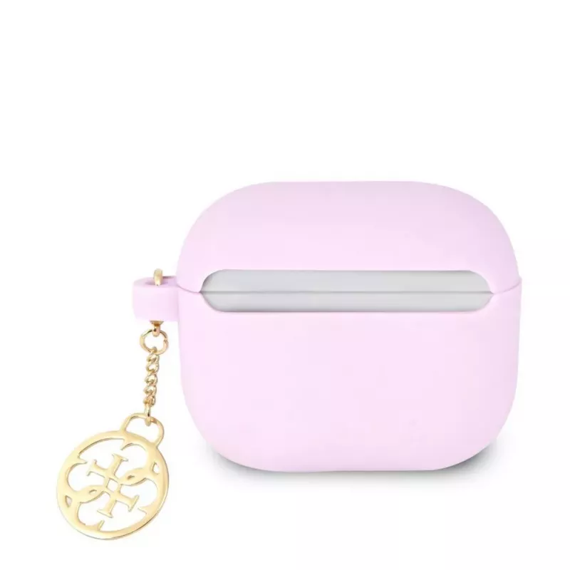 Guess Apple AirPods 3 Charms Silikonhülle Lila