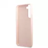 Guess Silicone Metal Logo Case für Samsung Galaxy S22 Plus - Pink