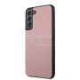 Guess Samsung Galaxy S22 Plus PU Leder Saffiano Hülle Pink