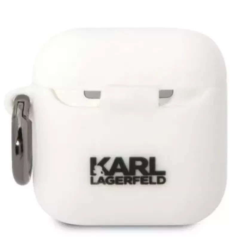 Karl Lagerfeld AirPods 1/2 Choupette Silikonhülle Weiß
