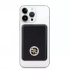 Guess Power Bank 5000mAh 15W MagSafe und normales Laden mit Strassed 4G Logo Schwarz