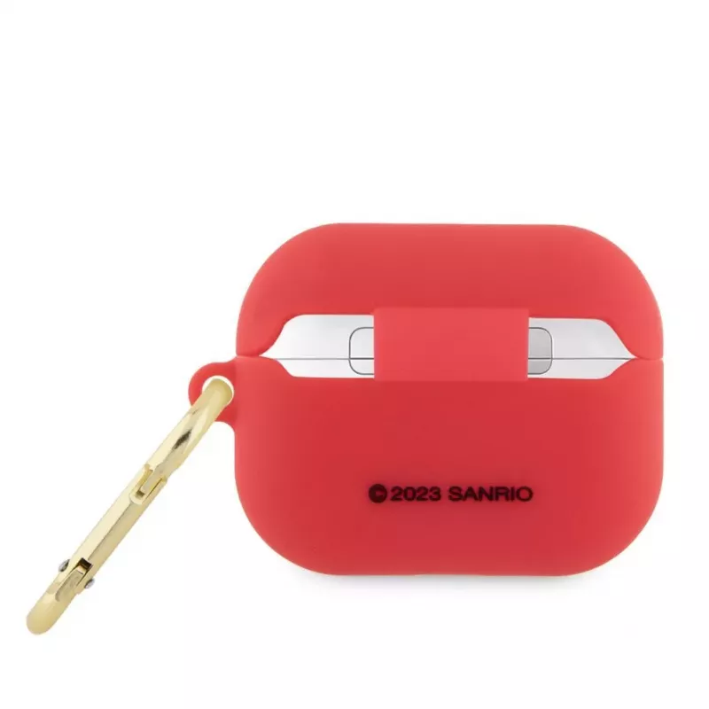 Hello Kitty Apple AirPods Pro Hülle Silikon 3D Kitty Kopf Rot