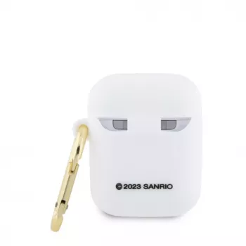 Hello Kitty HKA23DKHSH Silicone 3D Kitty Head Case für Apple AirPods 1/2 - Weiß