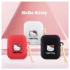 Hello Kitty HKA23DKHSH Silicone 3D Kitty Head Case für Apple AirPods 1/2 - Weiß