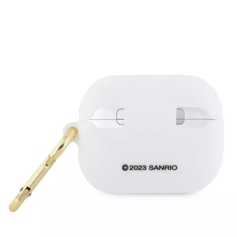 Hello Kitty Apple AirPods Pro Hülle Silikon 3D Kitty Kopf Weiß