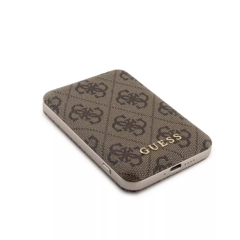 Guess Power Bank MagSafe 5000mAh 4G PU Braun