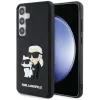 Karl Lagerfeld 3D Rubber Karl and Choupette Case für Samsung Galaxy S24 Schwarz
