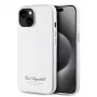 Karl Lagerfeld Grained PU Hotel RSG Case für iPhone 15 Grau