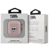 Karl Lagerfeld Ikonik Saffiano Back Cover für Apple iPhone 14 Pro Max - Pink