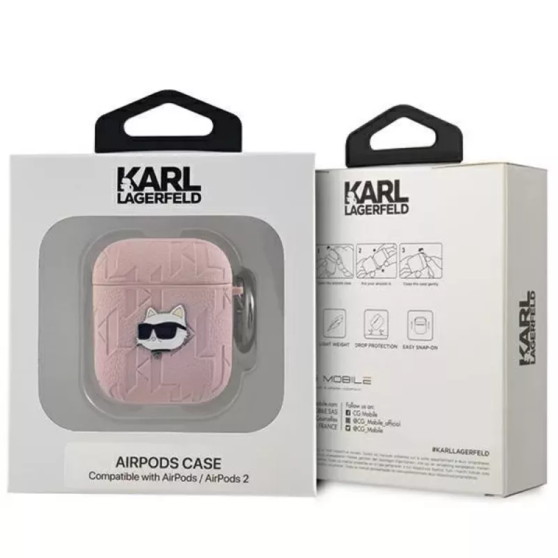 Karl Lagerfeld Ikonik Saffiano Back Cover für Apple iPhone 14 Pro Max - Pink