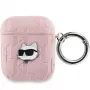 Karl Lagerfeld Ikonik Saffiano Back Cover für Apple iPhone 14 Pro Max - Pink