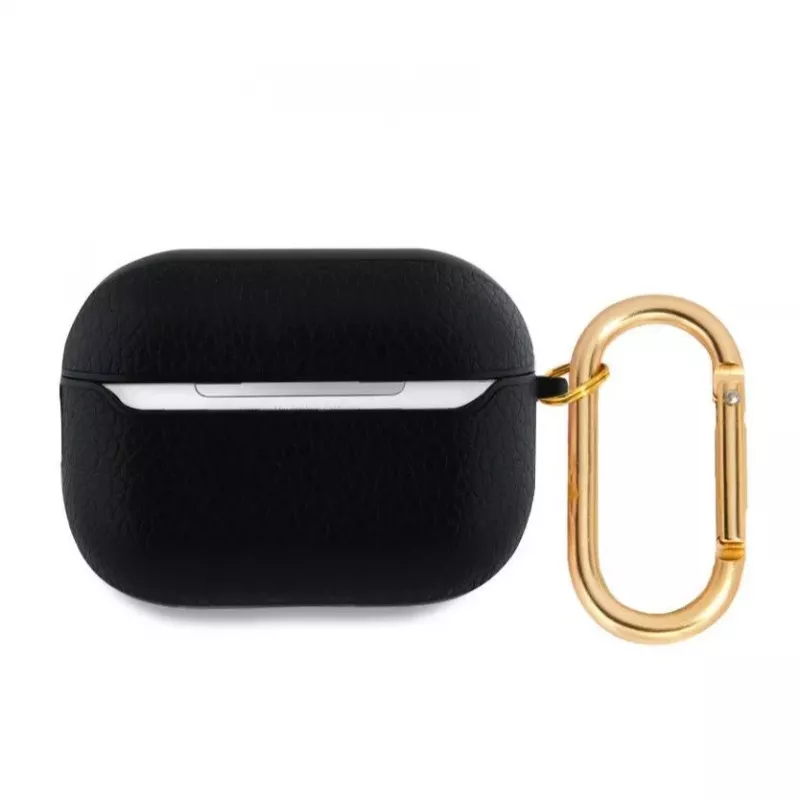 Guess Apple AirPods Pro 2 PU Grained Classic Logo Case Schwarz