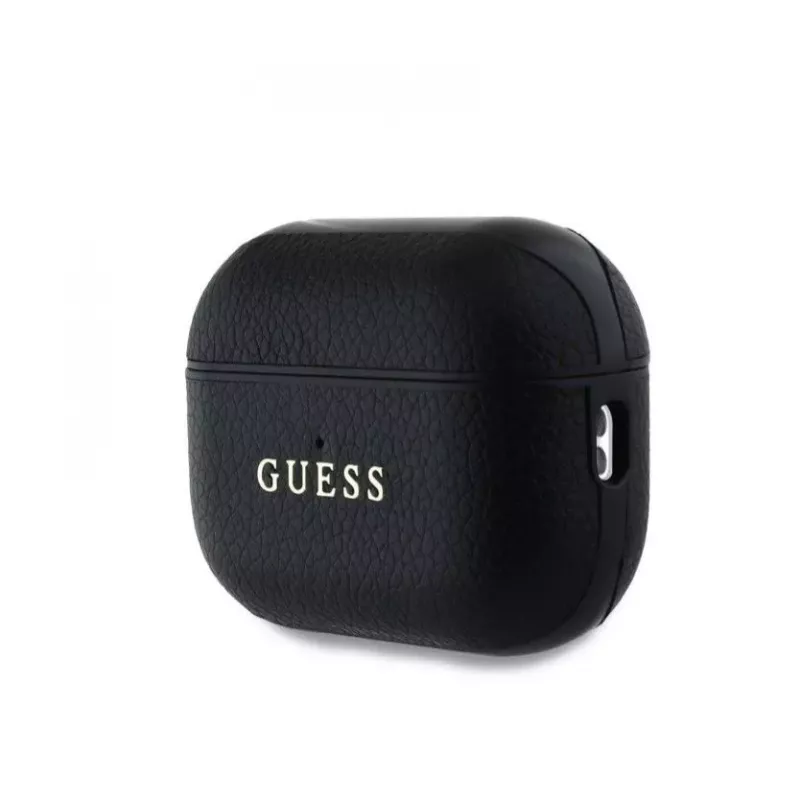 Guess Apple AirPods Pro 2 PU Grained Classic Logo Case Schwarz