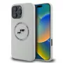 Karl Lagerfeld Liquid Silicone K&CH Heads MagSafe Case für iPhone 16 Pro Max Beige