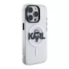 Karl Lagerfeld Apple iPhone 15 Pro Max Silikonhülle mit MagSafe IML KL Sketch Logo Transparent