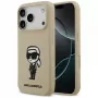 Karl Lagerfeld Apple iPhone 17 Pro Silikonhülle mit MagSafe - Braun (KL Sketch & Logo)