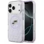 Karl Lagerfeld Apple iPhone 17 Pro Silikonhülle mit MagSafe K&C Heads Logo Lila