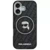 Karl Lagerfeld Apple iPhone 17 Silikonhülle mit MagSafe KL Head Logo Schwarz
