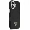 Guess Apple iPhone 17 PU Leder Triangle Logo MagSafe Hülle Schwarz