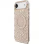 Guess Apple iPhone 17 Air Silikonhülle mit MagSafe Flowers Allover mit Perlenband Pink